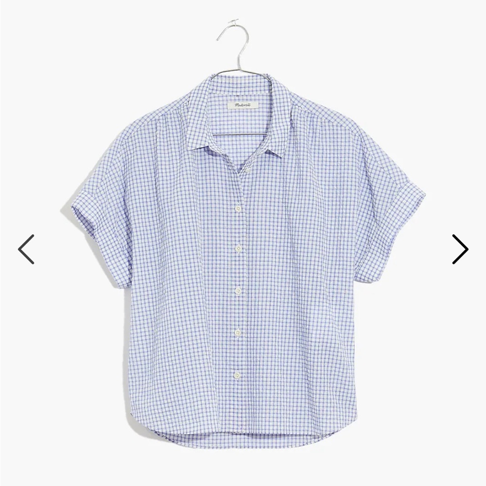 Madewell | Hilltop Shirt in Seersucker Gingham Check